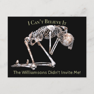 Skeleton Halloween Party nodigt uit met bloedige t Kaart