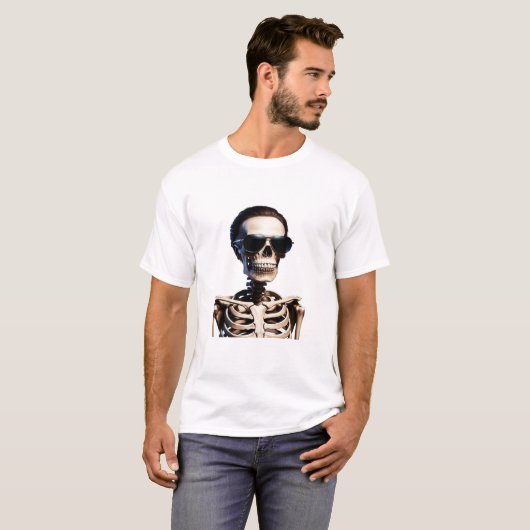 Skeleton Halloween T-shirt design (Devant entier)