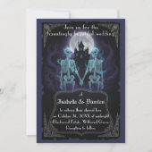 Skeleton Halloween Wedding Invitation (Devant)