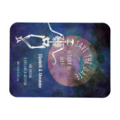 Skeleton/Halloween Wedding/Save the Date Magneet (Horizontaal)