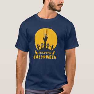 Skeleton Hand Halloween Graveyard T-Shirt