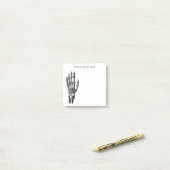 Skeleton hand Halloween Post-it® Notes (Op bureau)