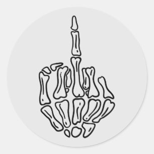 Skeleton Hand Halloween Sticker Design