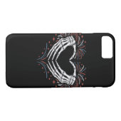 Skeleton Hand Hart 4e van USA Patriottisch Amerika Case-Mate iPhone Case (Achterkant (Horizontaal))