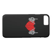 Skeleton Hand Hart en Roll, Valentijnse Halloween Case-Mate iPhone Case (Achterkant (Horizontaal))