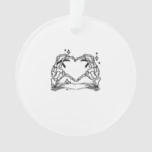 Skeleton Hand Hart Grappig Ontwerp Ornament