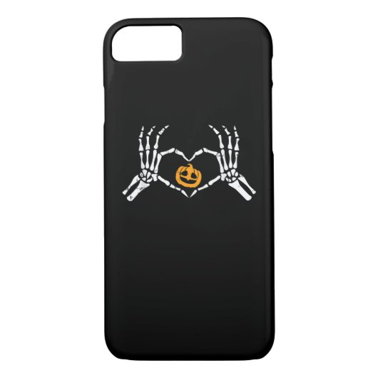 Skeleton Hand Hart Halloween Kostuum Pompoen Case-Mate iPhone Case (Achterkant)