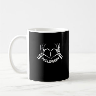 Skeleton Hand Hart Lui Halloween Kostuum Grappig Koffiemok