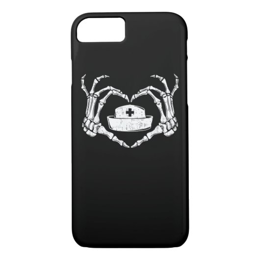 Skeleton Hand Hart Lui Halloween Kostuum Grappig N Case-Mate iPhone Case (Achterkant)