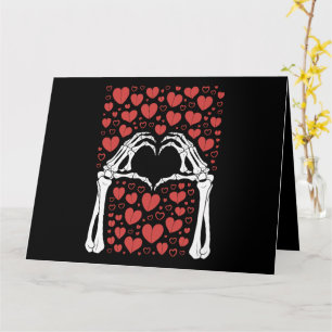 Skeleton Hand Hart Valentijnsdag Funny Love Kaart