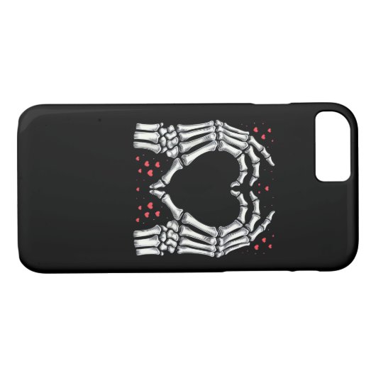 Skeleton Hand Hart Valentijnsdag Funny Paar Case-Mate iPhone Case (Achterkant (Horizontaal))