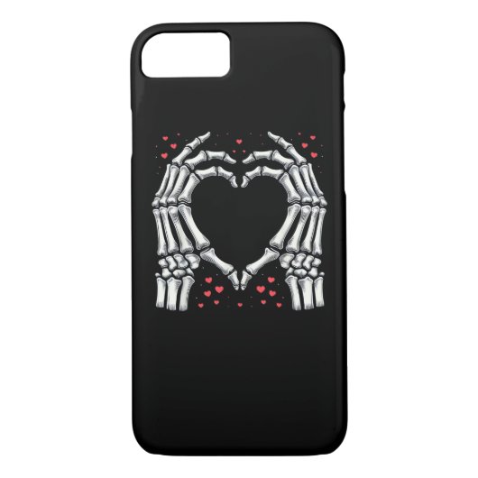 Skeleton Hand Hart Valentijnsdag Funny Paar Case-Mate iPhone Case (Achterkant)