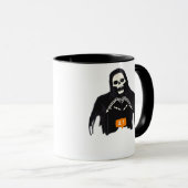 Skeleton Hand Heart Follower Classic Mok (Voorkant rechts)