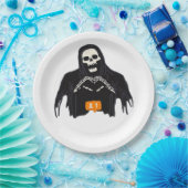 Skeleton Hand Heart Follower Classic Papieren Bordje (Feest)