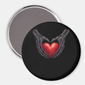 Skeleton Hand Heart Magneet (Voorkant / Achterkant)