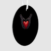 Skeleton Hand Heart Ornament (voorkant)