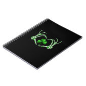 Skeleton Hand Heart Shamrock St Patricks Day Paddy Notitieboek (Linkerzijde)