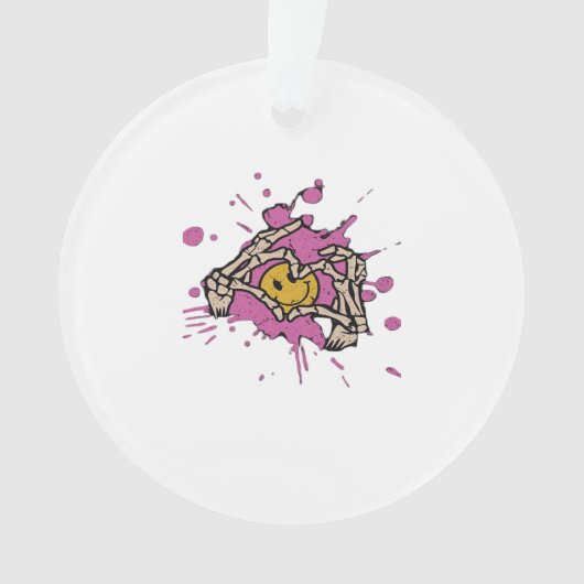 Skeleton Hand Heart Show Classic Ornament (voorkant)