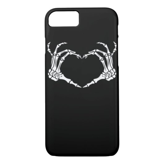 Skeleton Hand Heart Sign Costume Funny Halloween Case-Mate iPhone Case (Achterkant)