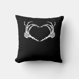 Skeleton Hand Heart Sign Costume Funny Halloween Kussen