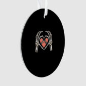 Skeleton Hand Heart Skateboard Valentines Day Funn (devant)