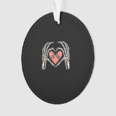 Skeleton Hand Heart Skateboard Valentines Day Funn (devant)