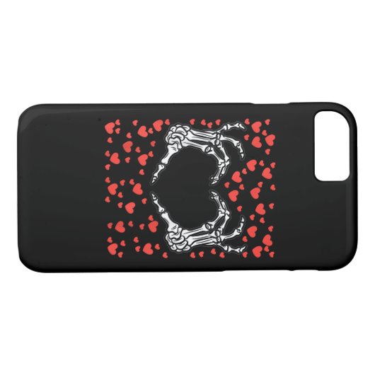 Skeleton Hand Heart Valentijnsdag Funny Classic Case-Mate iPhone Case (Achterkant (Horizontaal))