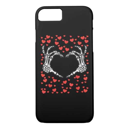 Skeleton Hand Heart Valentijnsdag Funny Classic Case-Mate iPhone Case (Achterkant)