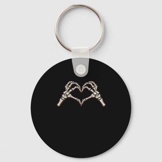 Skeleton Hand Hearts Design Sleutelhanger (Voorkant)