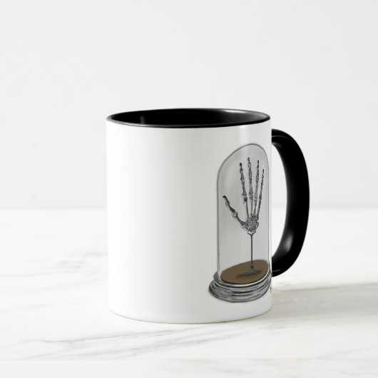 Skeleton Hand in Bell Jar 2 Mok (Voorkant rechts)