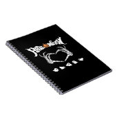 Skeleton Hand met, Halloween Design Notitieboek (Rechterzijde)