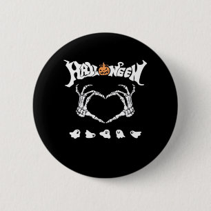 Skeleton Hand met, Halloween Design Ronde Button 5,7 Cm