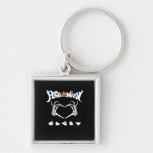 Skeleton Hand met, Halloween Design Sleutelhanger