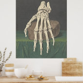 Skeleton Hand - Retro Art Poster (Keuken)