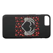 Skeleton Hand Rode Hart Verjaardag Valentijnsdag Case-Mate iPhone Case (Achterkant (Horizontaal))