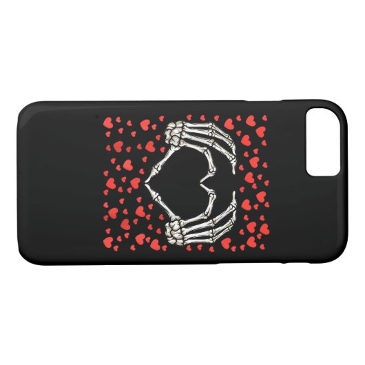 Skeleton Hand Rode Hart Verjaardag Valentijnsdag Case-Mate iPhone Case (Achterkant (Horizontaal))
