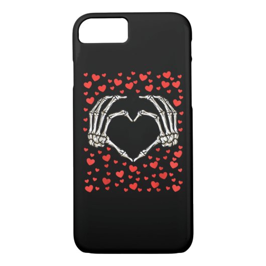 Skeleton Hand Rode Hart Verjaardag Valentijnsdag Case-Mate iPhone Case (Achterkant)