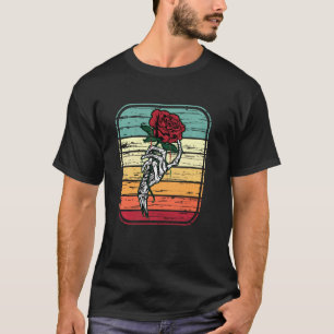 Skeleton Hand Roos Retro Rock Music Heavy Metal T-shirt