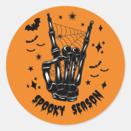 Skeleton Hand Spooky Seizoen Sticker