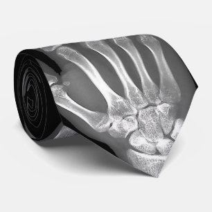 Skeleton Hand X-Ray Mannen Stropdas