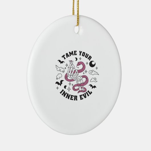 Skeleton Handje Making Heart Keramisch Ornament (Rechts)