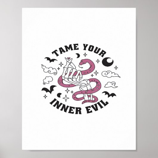 Skeleton Handje Making Heart Poster (Voorkant)