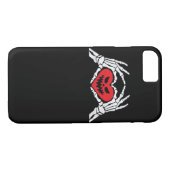 Skeleton Hands A Heart Spooky Halloween Case-Mate iPhone Case (Achterkant (Horizontaal))