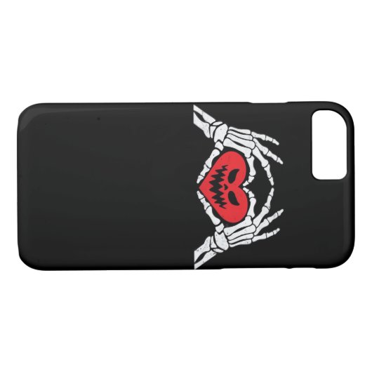 Skeleton Hands A Heart Spooky Halloween Case-Mate iPhone Case (Achterkant (Horizontaal))
