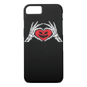 Skeleton Hands A Heart Spooky Halloween Case-Mate iPhone Case (Achterkant)