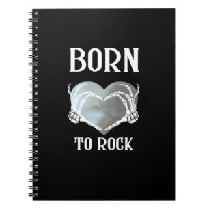 Skeleton Hands Grey Heart Graphic voor Classic Notitieboek