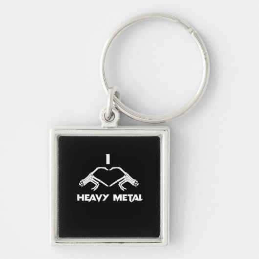 Skeleton Hands Heart beroemd gemaakt door Funny Ha Sleutelhanger (Voorkant)