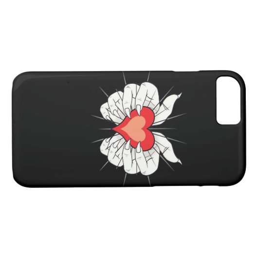 Skeleton Hands Heart Classic Case-Mate iPhone Case (Achterkant (Horizontaal))