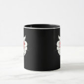 Skeleton Hands Heart Classic Mok (Midden)