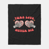 Skeleton Hands Heart Design Classic Fleece Deken (Voorkant)